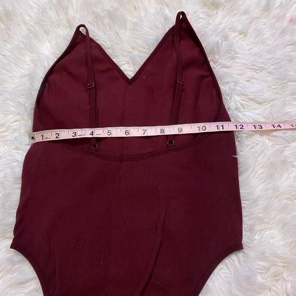 Burgundy V-Neck Top - Picture 10 of 17